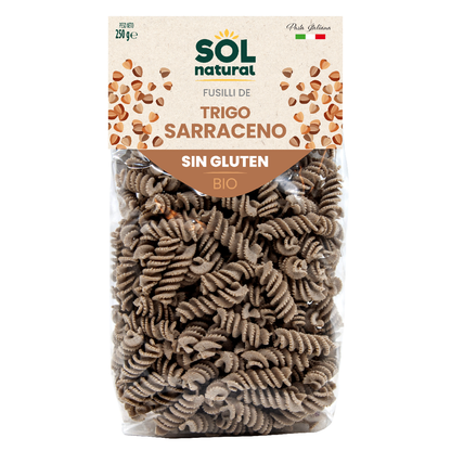 Fusilli z pszenicy gryczanej bezglutenowe bio Sol Natural 250 g