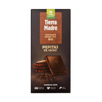 Mörk chokladkaka 70 % kakaobönor Bio Tierra Madre 100 g