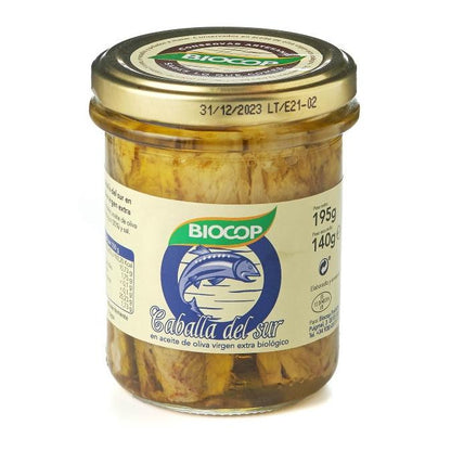 Bio Biocop Makrelenfilets aus der Dose, 195 g
