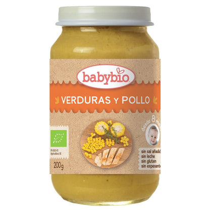 Pack Tarritos Menú Carne Bio (a partir de 8 meses) babybio 2 uds de 200gr