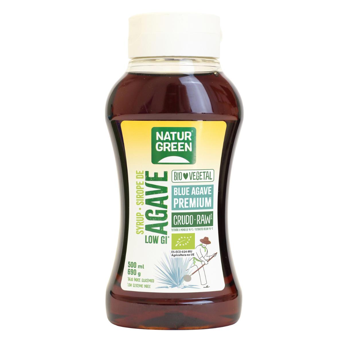 2er-Pack Naturgreen Agavensirup roh 2 Flaschen à 500 ml