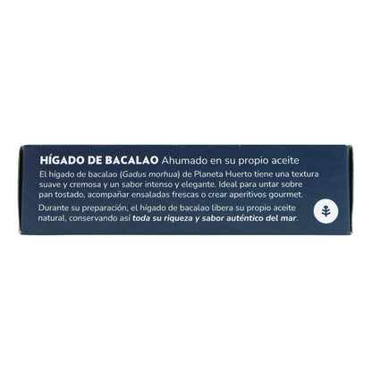 Pack of 12 cod liver in its own oil, Planeta Huerto, 120 g