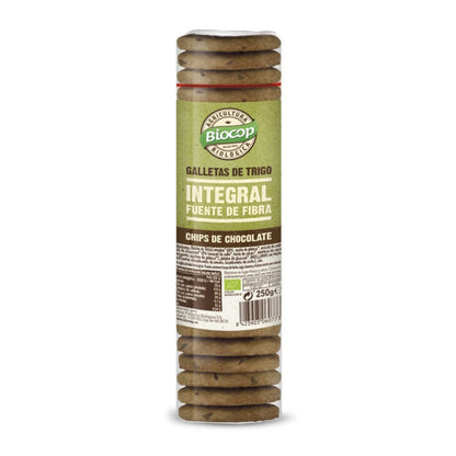 Pełnoziarniste ciastka z kawałkami czekolady Biocop 250 g
