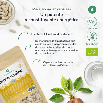 Organiczna Maca Planeta Huerto 150 kapsułek
