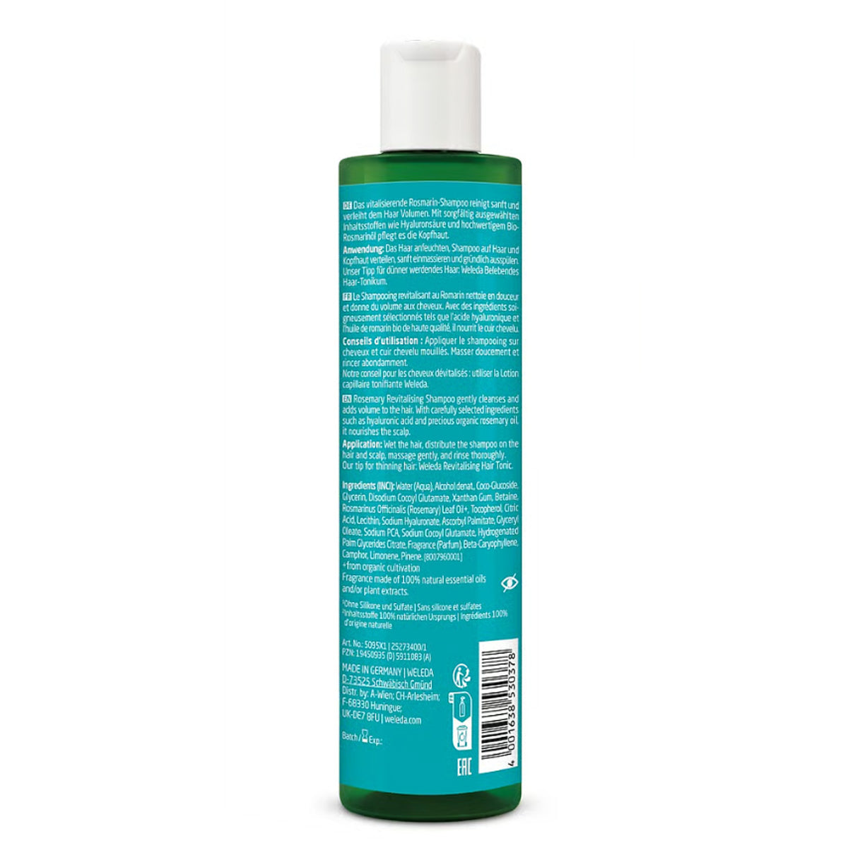 Shampooing revitalisant au romarin 250 ml