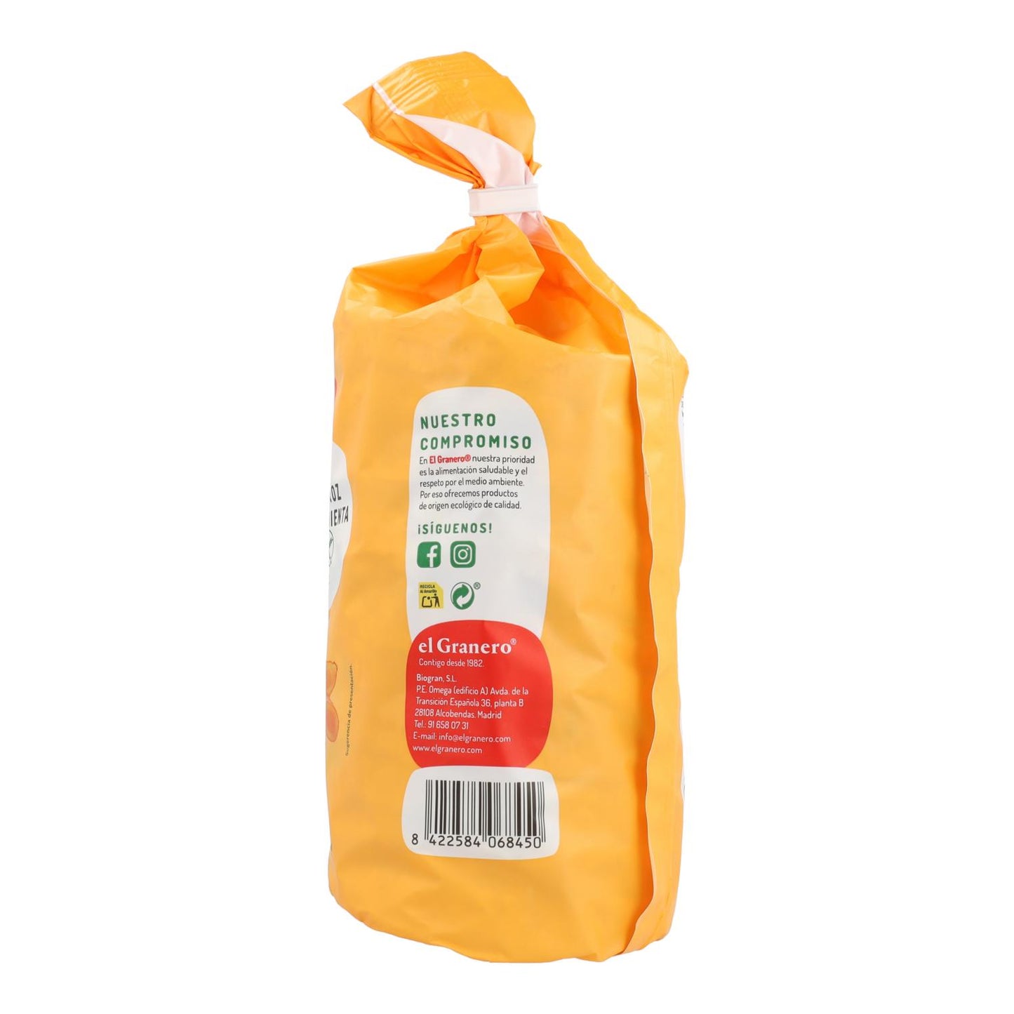 Galettes de riz au curcuma et au poivre sans gluten bio El Granero, 115 g
