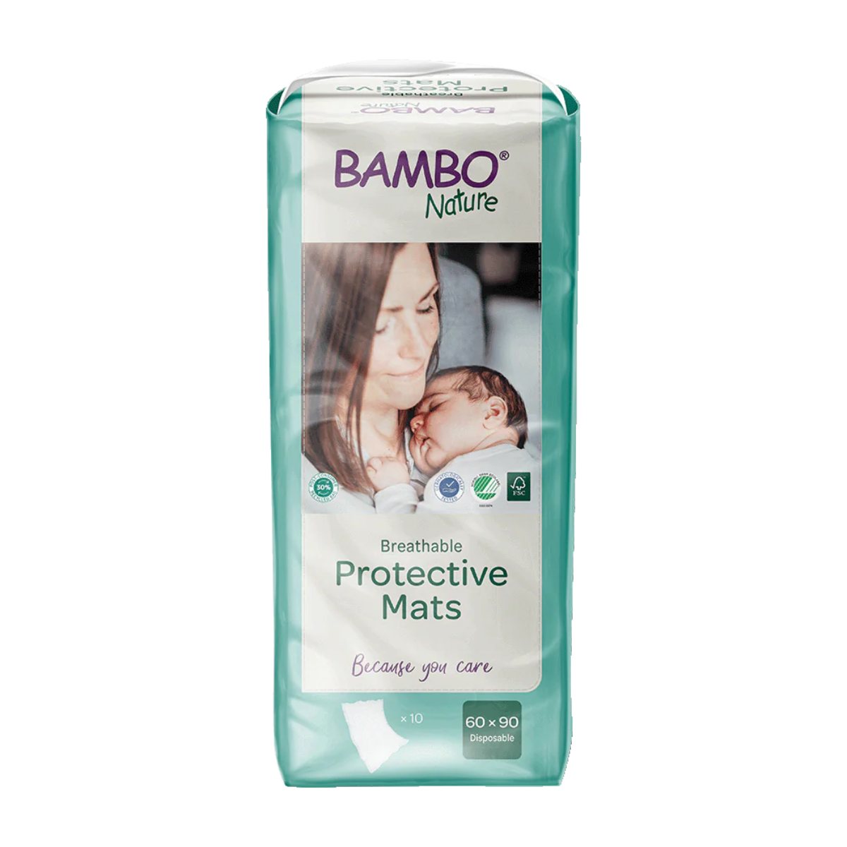 Protecteur anti-fuites Bambo Nature 60 x 90 cm 10 unités