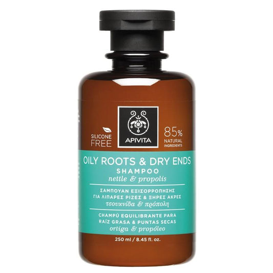 Shampoo equilibrante per radici grasse e punte secche Apivita 250 ml
