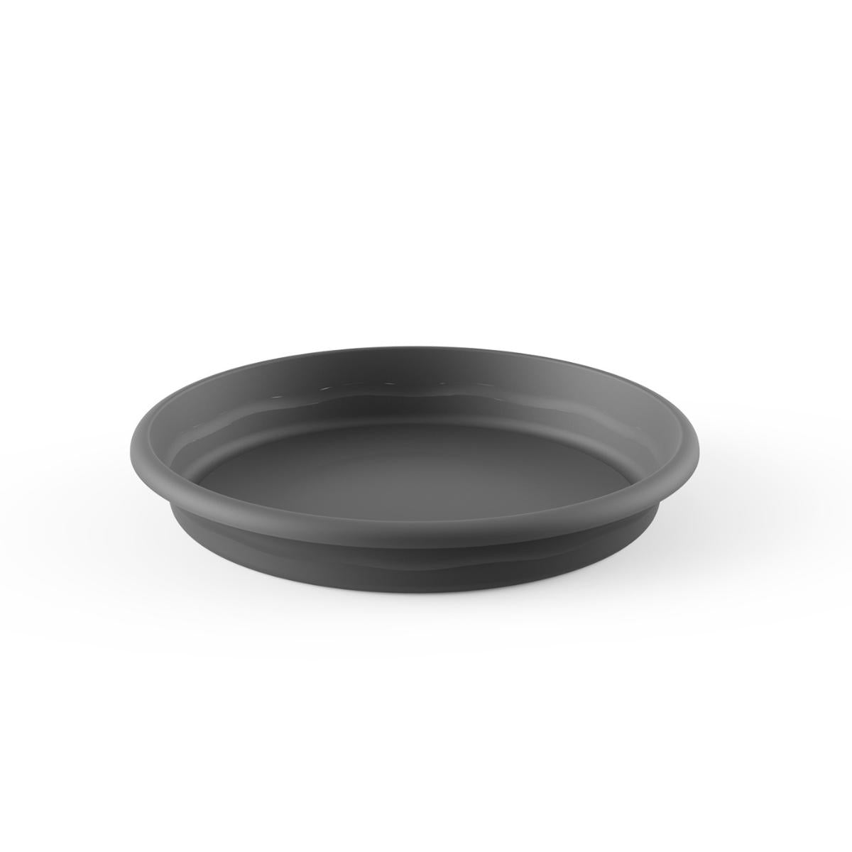 Platta kruka terra färg antracit D 22 x 3,3