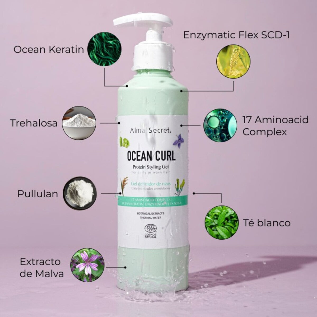 Ocean Curl Curl Defining Gel, Alma Secret, 250 ml
