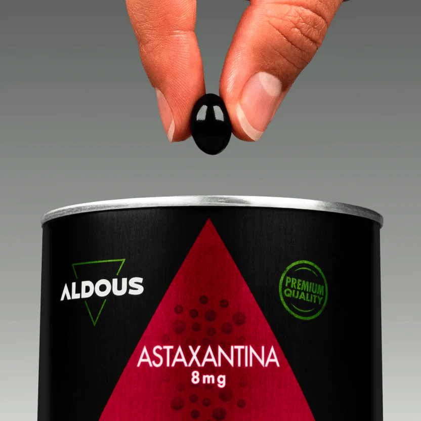 Reines natürliches Astaxanthin 8 mg, 160 mg Astaxanthin-reiches Öl Aldous Bio 120 Kapseln