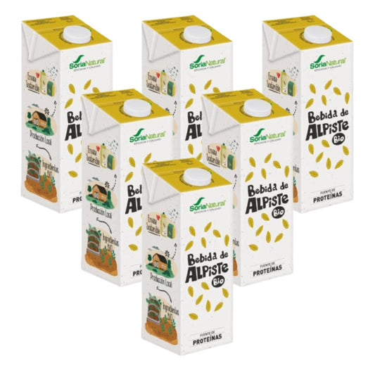 Pack de 6 L de boisson Soria Natural 100 % végétale à base de graines de canari, 1 L