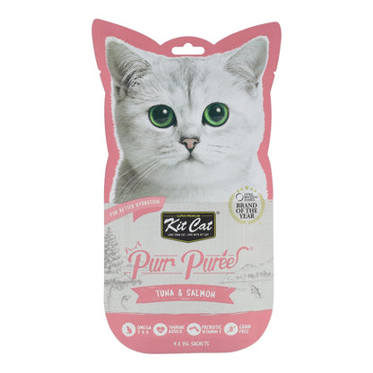 Kit Cat PurrPuree - Tonno e salmone 60 g Snack cremoso per gatti