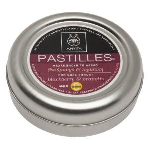 Pastiglie per il mal di gola con mora e propoli 45 g