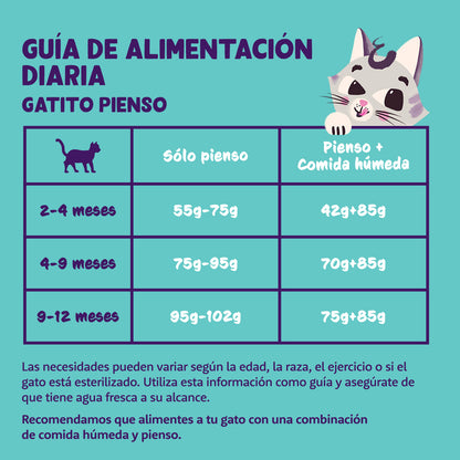 Croquettes pour chatons Kitten Canard et Poulet frais Edgard & Cooper 2 kg