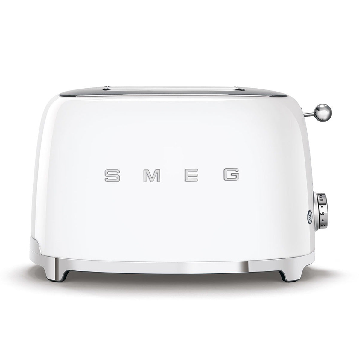 Grille-pain SMEG 2 fentes style années 50 blanc