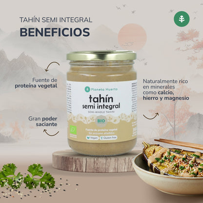 Semi Wholemeal Tahini ECO Planeta Huerto 350gr