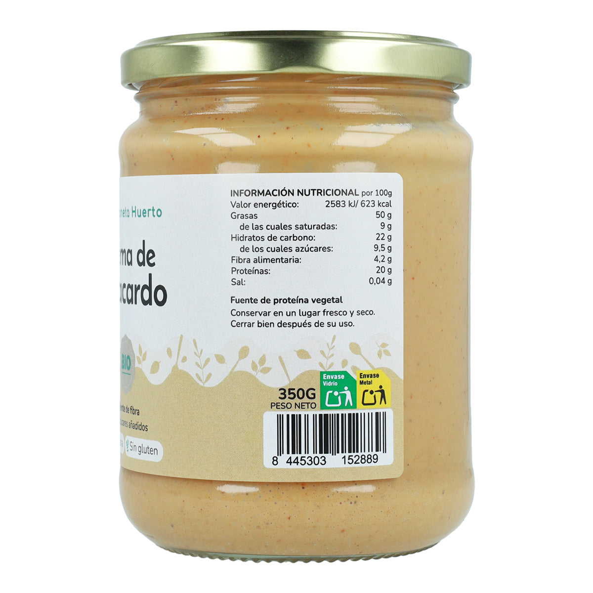 Pack 9x Crema de Anacardo ECO Planeta Huerto 350 g