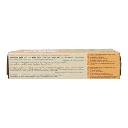 Zestaw 2 szt. Bio ciasteczka dla niemowląt Babybio o smaku pomarańczowym 120 g