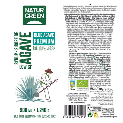 Sirop d'agave Naturgreen Premium 500 ml