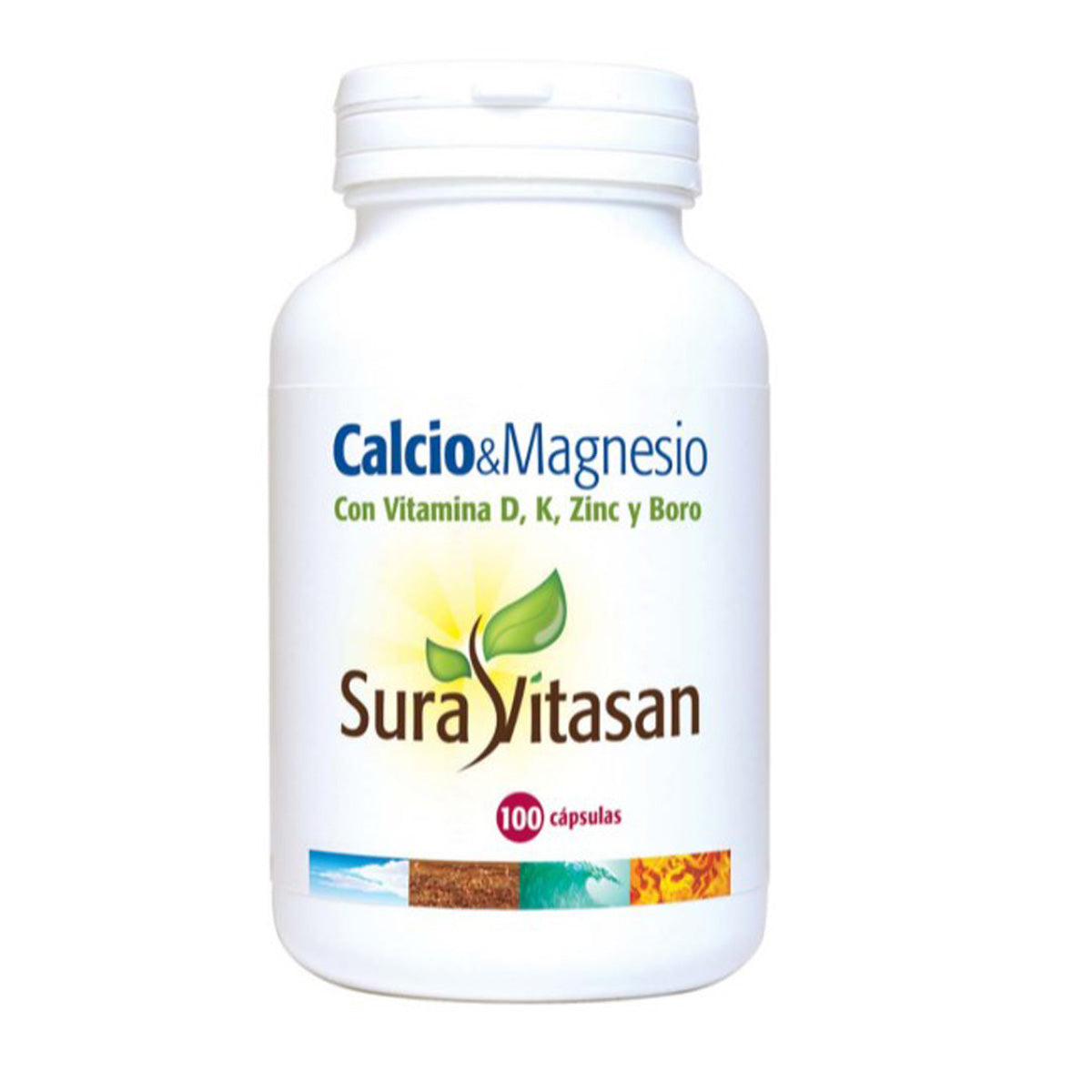Calcium & Magnésium+D+Zinc+Bore, Sura Vitasan, 100 gélules