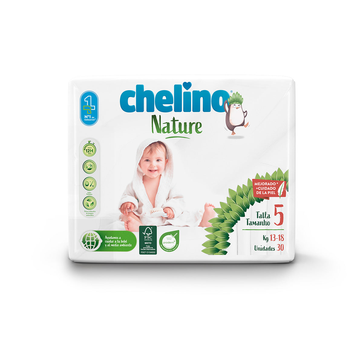 Windeln T5 13-18 kg Chelino Nature 30 Stück
