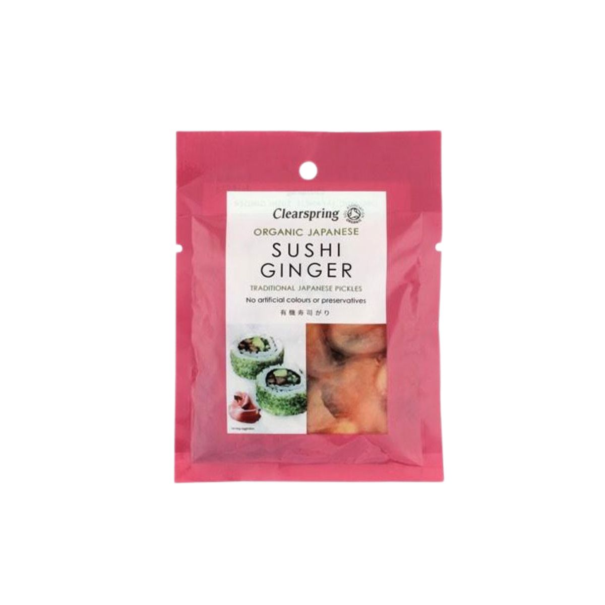 Imbir macerowany do sushi Bio Clearspring 50 g