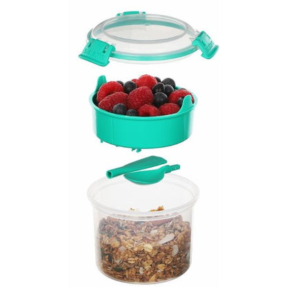 Contenitore ermetico rotondo per snack Sistema Breakfast To Go 530 ml