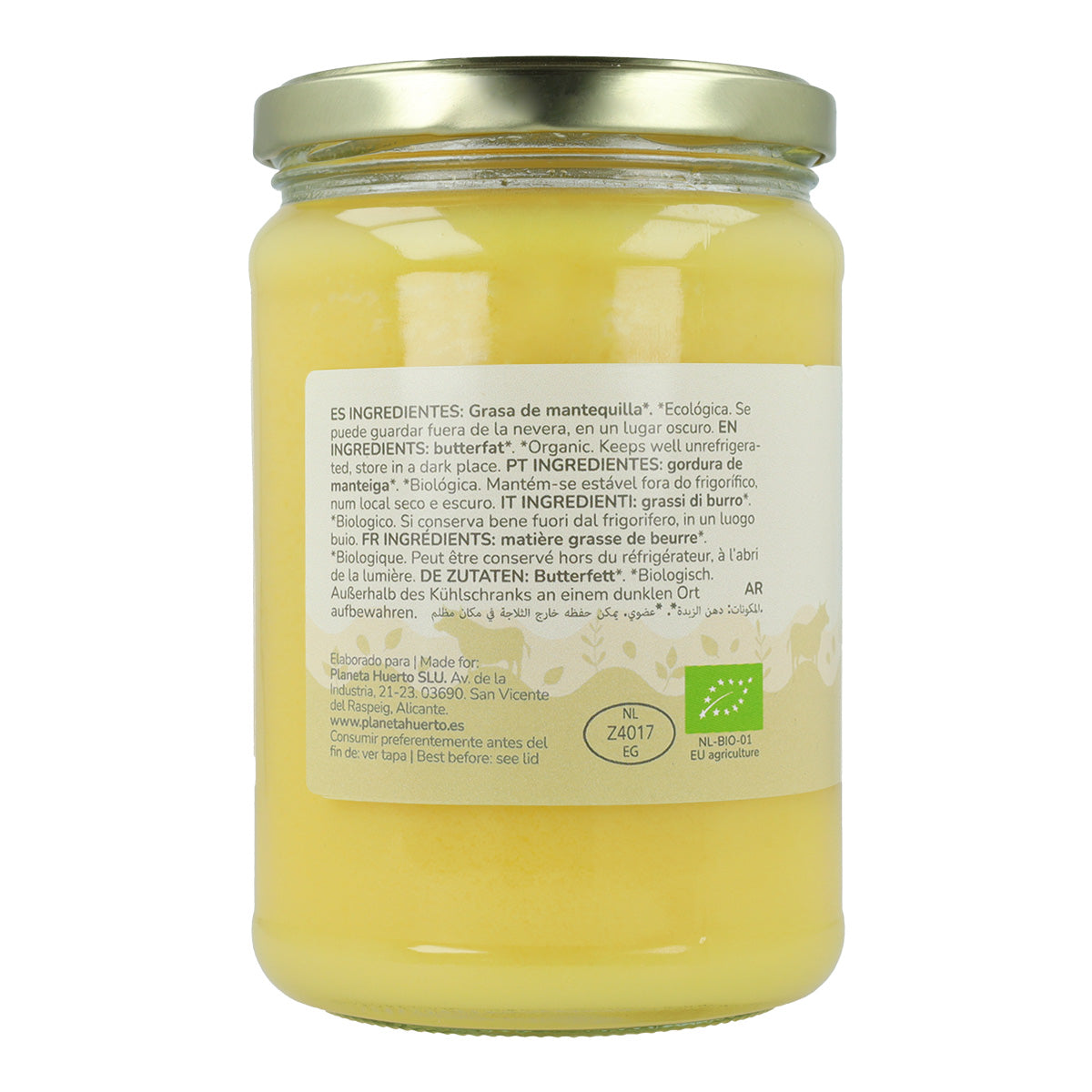 Pack 2x Ghee beurre clarifié ECO Planeta Huerto 500 g