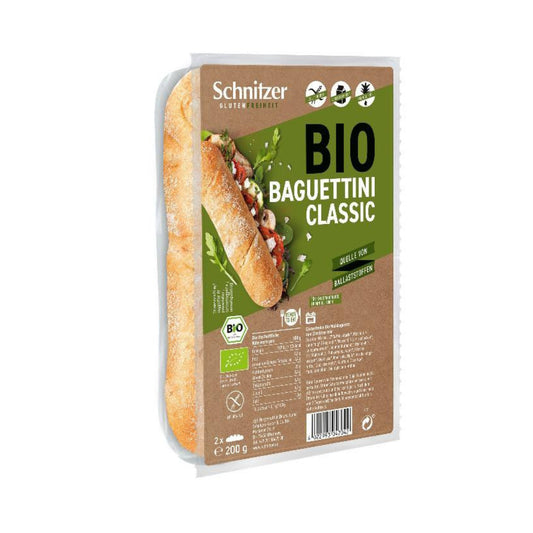 Mini Classic Baguette, glutenfrei, Bio, Schnitzer, 200 g