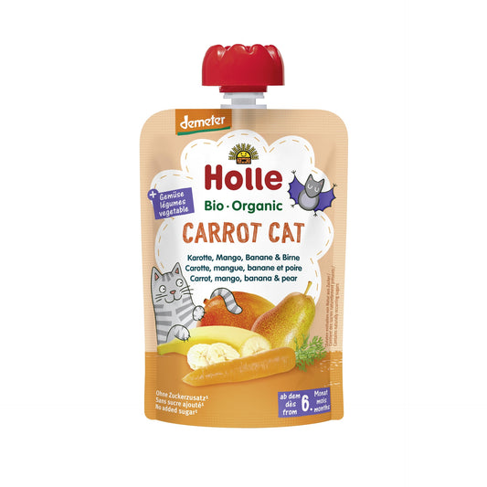 CARROT CAT - Morot, mango, banan och päron (+6 månader) Dem Holle 100 g