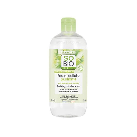 Acqua micellare purificante zinco, aloe vera e lime BIO So'Bio étic 500 ml