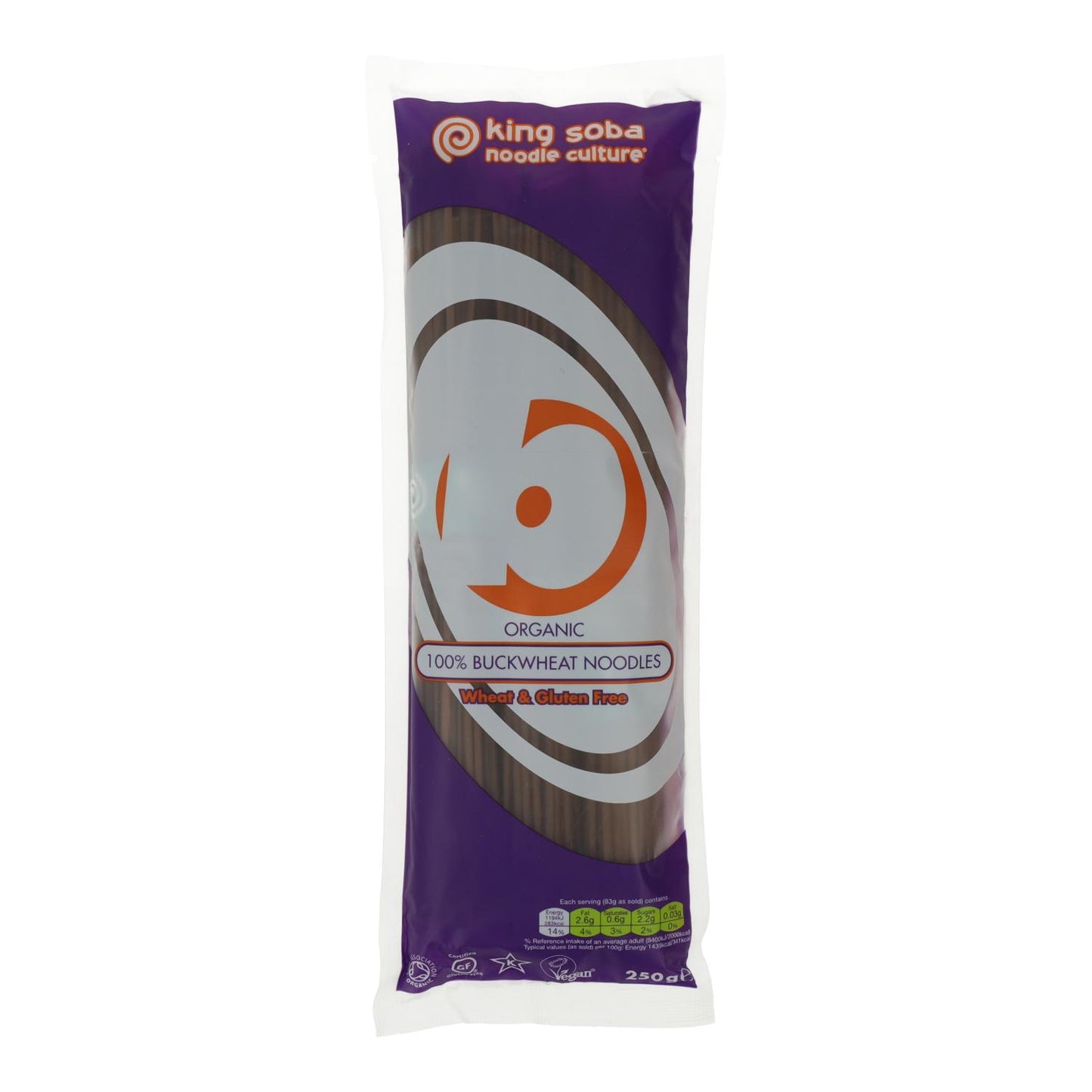 100% gluten-free buckwheat spaghetti Bio King Soba 250 g