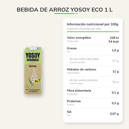 Información nutricional