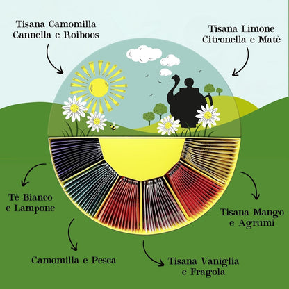 Geschenkbox mit Bio-Kräutertees und -Tees Cupper 78 Beutel