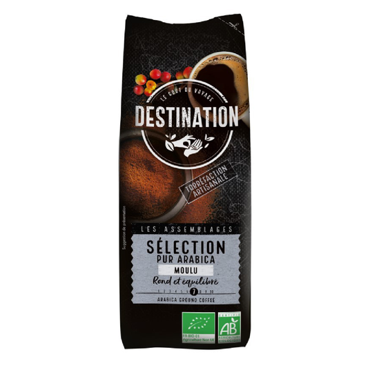 Caffè macinato Selezione 100% Arabica Bio Destination 250 g