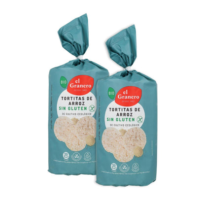 Pack 2x Galettes de riz sans gluten El Granero, 115 g