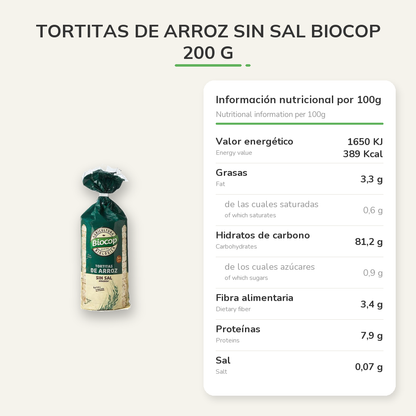 Información nutricional
