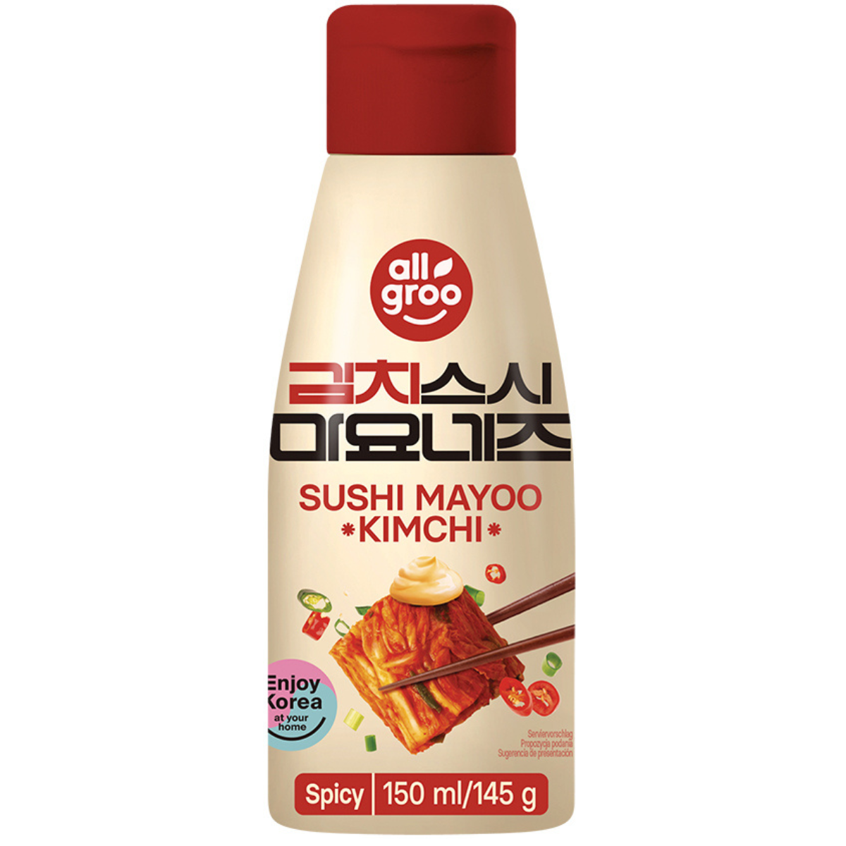 Sauce mayonnaise coréenne pour sushis et kimchi Allgroo 150 ml