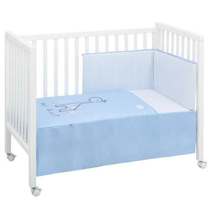 Ensemble couette + protège-matelas pour lit bébé BE 60 x 120 cm, plusieurs couleurs Lion gis