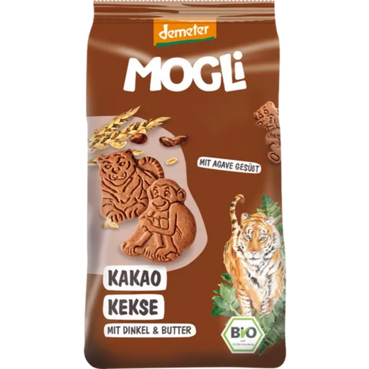 Biscuits pour enfants Tigre au cacao bio 125 g Mogli