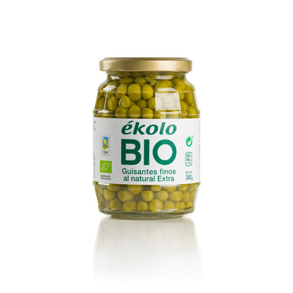 Petits pois bio en conserve naturelle ékolo 345g