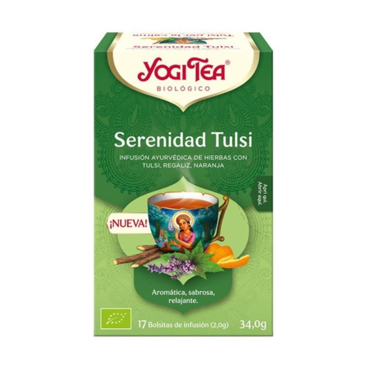 Thé Yogi Sérénité Tulsi, 17 sachets
