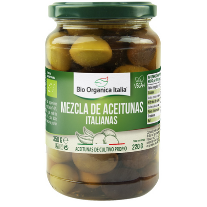 Olives mélangées bio d'Italie 350 g