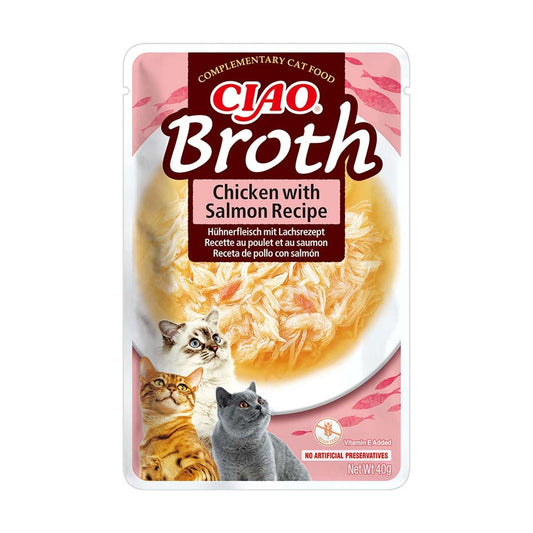 Churu Broth pouch Kurczak z łososiem w bulionie 40 g