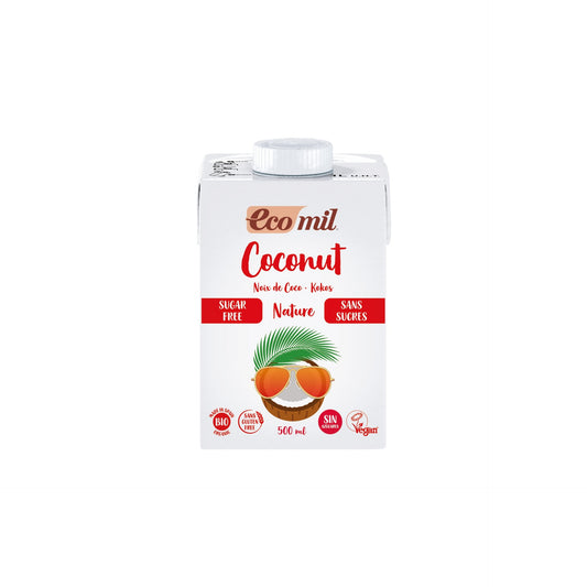 Boisson végétale Coco Nature sans sucre BIO EcoMil 500 ml