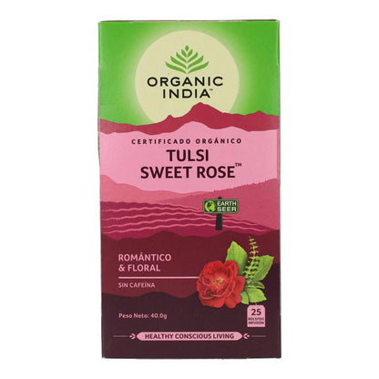 Tulsi Sweet Rose Organic India 25 tea bags