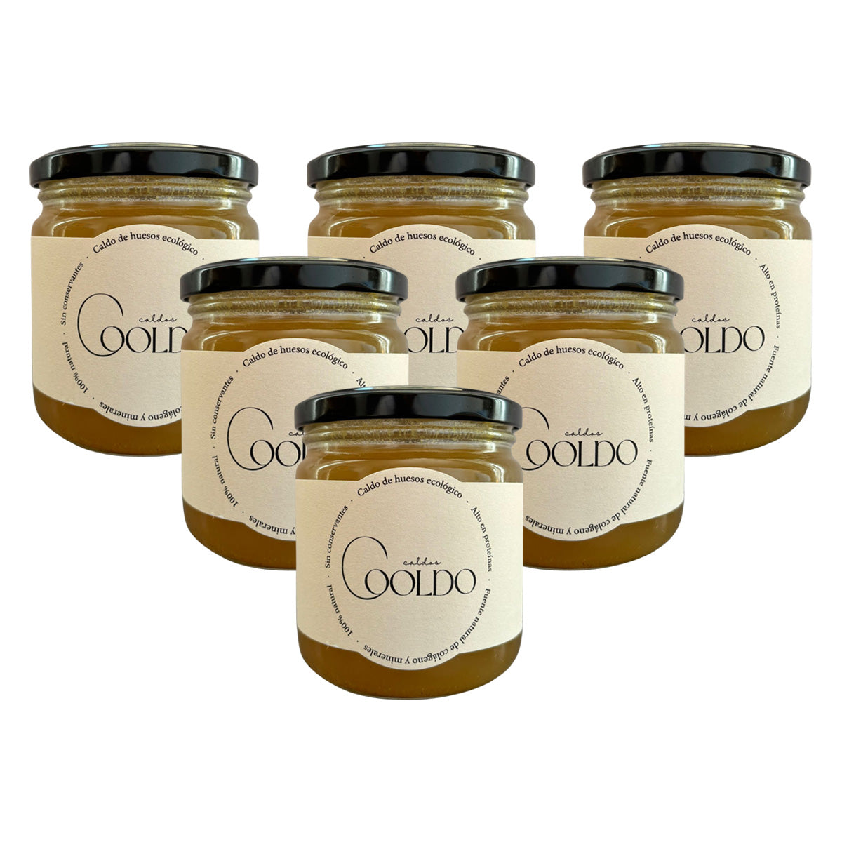 Confezione da 6 brodi di ossa Cooldo 300 ml