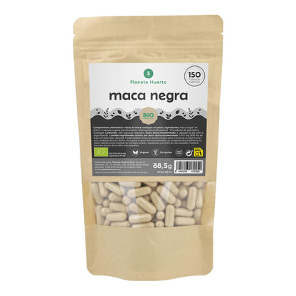ORGANIC Schwarzer Maca Planeta Huerto 150 Kapseln