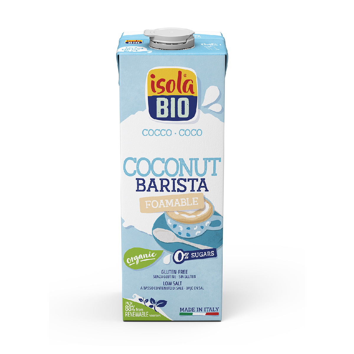 Biologische kokosdrank Barista Isola Bio 1 l